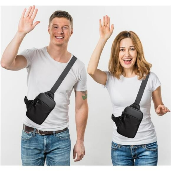 Waterproof Mini Sling Bag Crossbody Chest Backpack for Travel Hiking Running - Picture 2 of 7